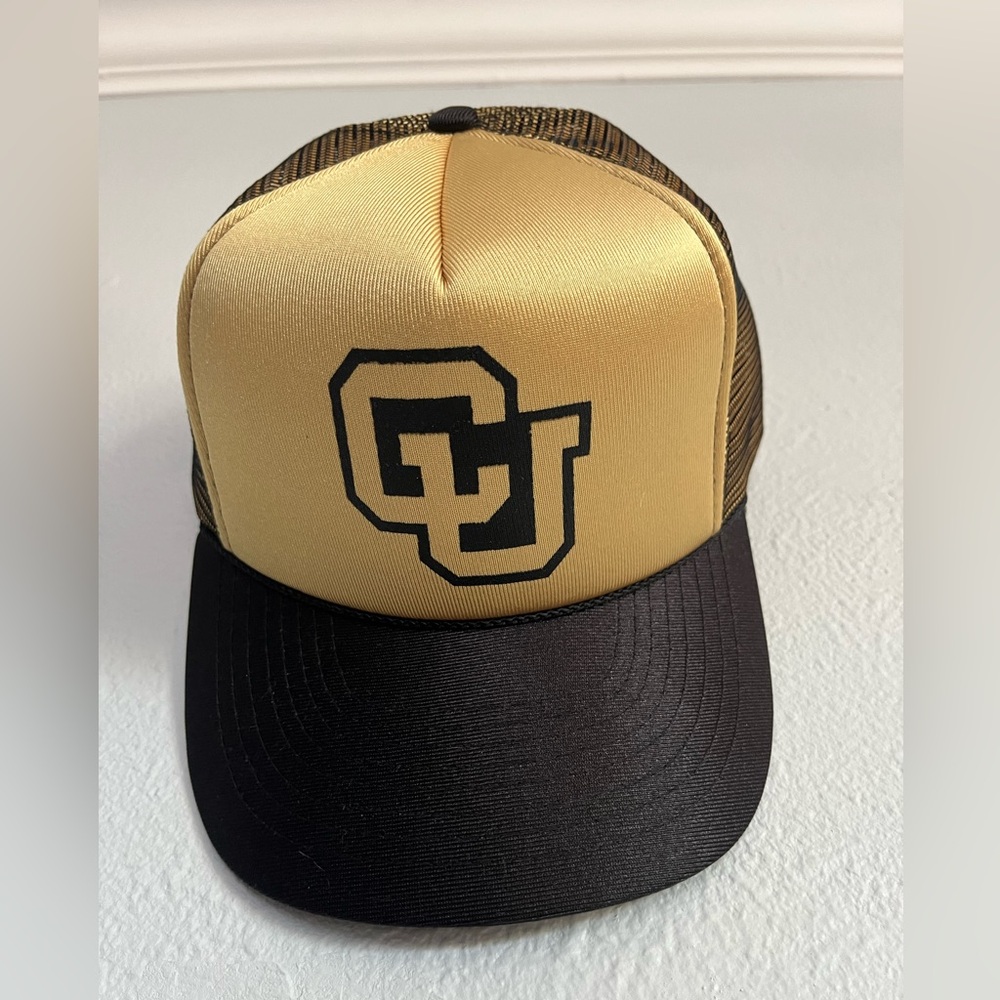 CU Boulder Trucker Hat Gold - BRAND NEW - University of Colorado - CU Buffs